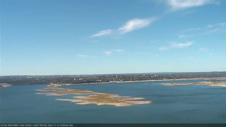 Lake Travis webcam, November 12, 2022 11:00 AM CT