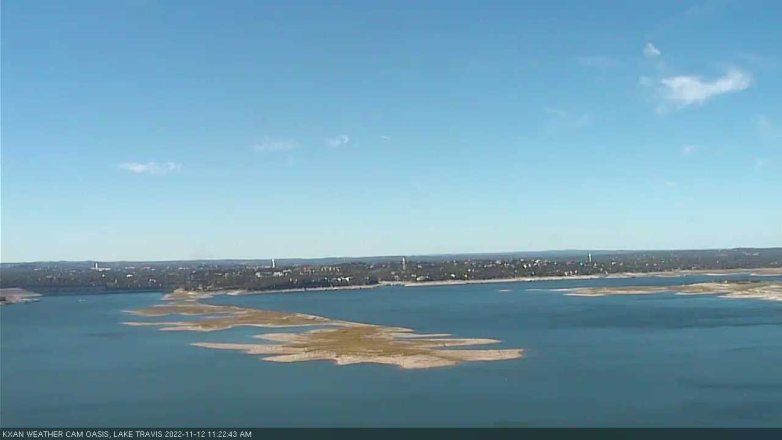 Lake Travis webcam, November 12, 2022 11:25 AM CT