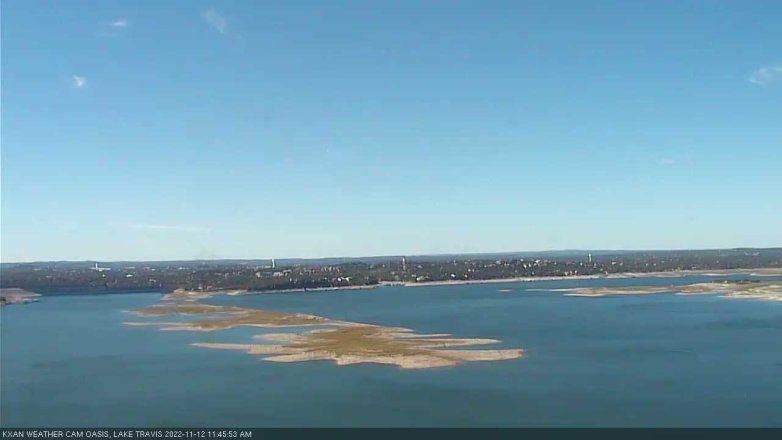 Lake Travis webcam, November 12, 2022 11:45 AM CT