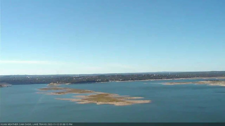 Lake Travis webcam, November 12, 2022 1:00 PM CT