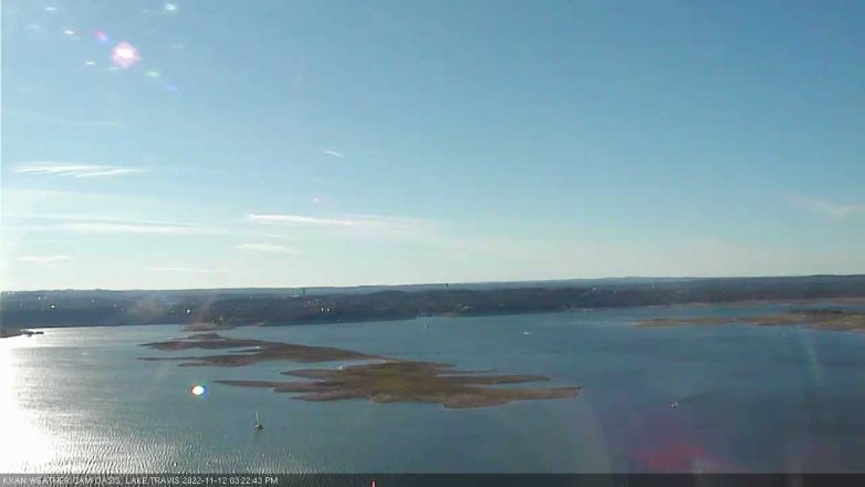 Lake Travis webcam, November 12, 2022 3:25 PM CT