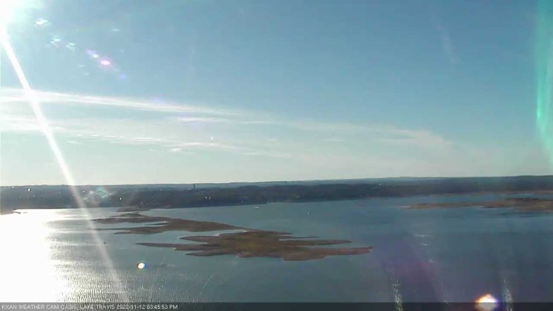 Lake Travis webcam, November 12, 2022 3:45 PM CT