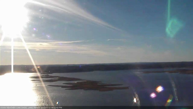 Lake Travis webcam, November 12, 2022 4:25 PM CT