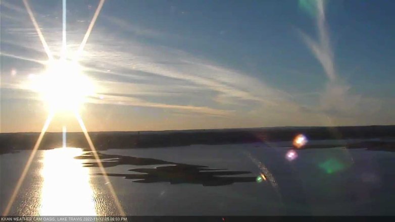 Lake Travis webcam, November 12, 2022 5:00 PM CT