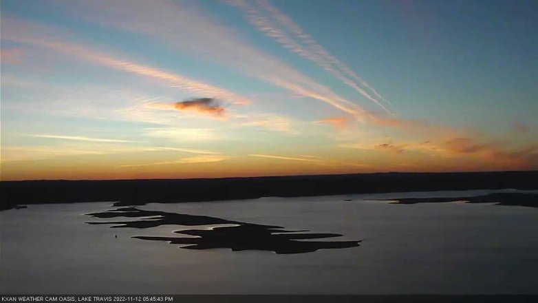 Lake Travis webcam, November 12, 2022 5:45 PM CT
