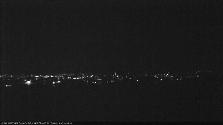 Lake Travis webcam, November 12, 2022 10:00 PM CT