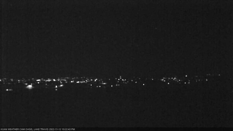 Lake Travis webcam, November 12, 2022 10:25 PM CT