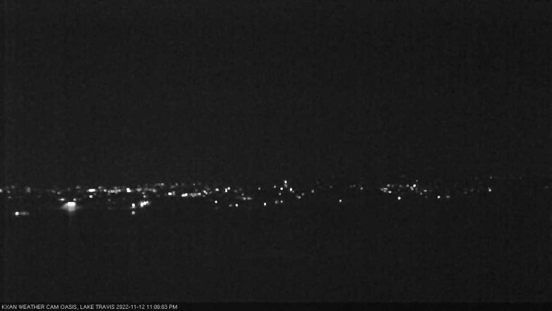 Lake Travis webcam, November 12, 2022 11:00 PM CT