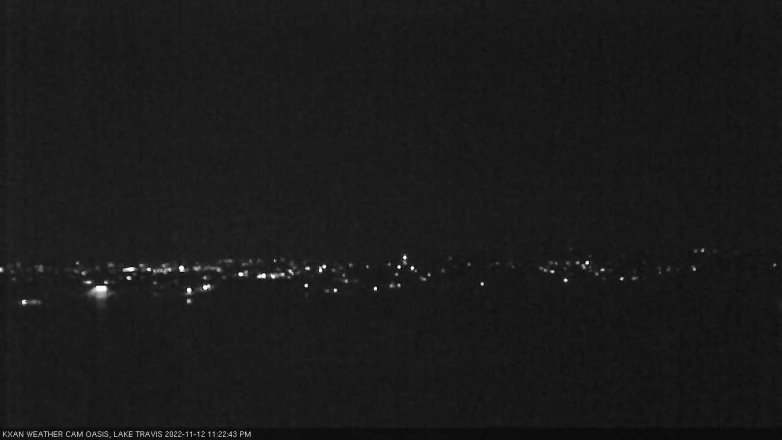 Lake Travis webcam, November 12, 2022 11:25 PM CT