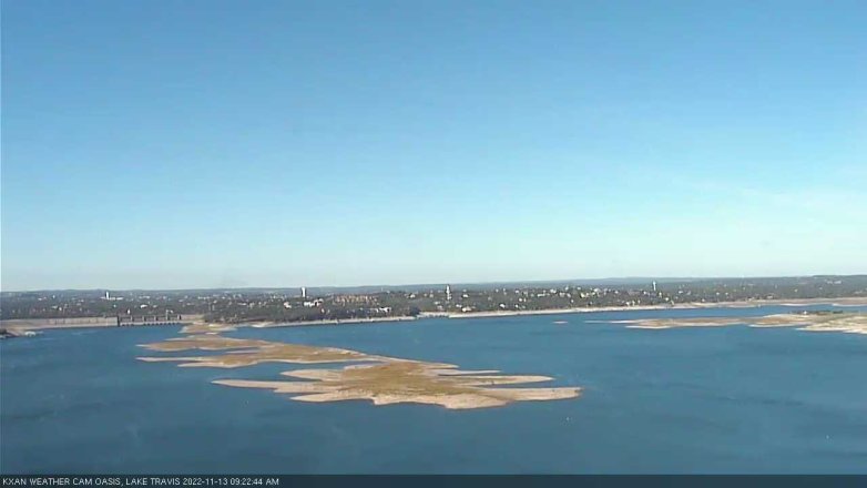 Lake Travis webcam, November 13, 2022 9:25 AM CT