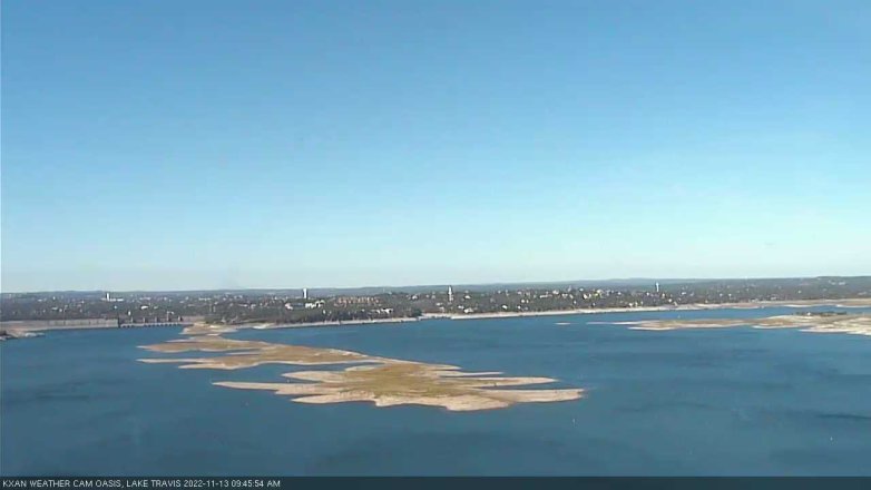 Lake Travis webcam, November 13, 2022 9:45 AM CT