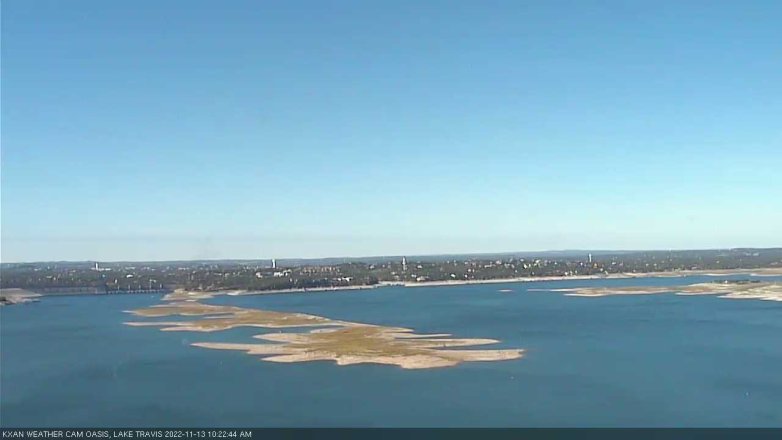 Lake Travis webcam, November 13, 2022 10:25 AM CT