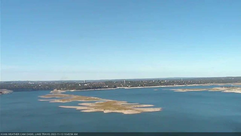 Lake Travis webcam, November 13, 2022 10:45 AM CT