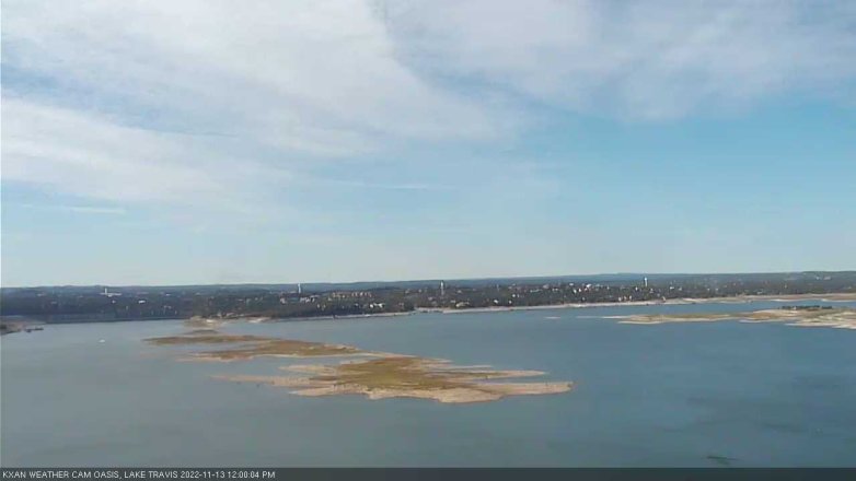 Lake Travis webcam, November 13, 2022 12:00 PM CT