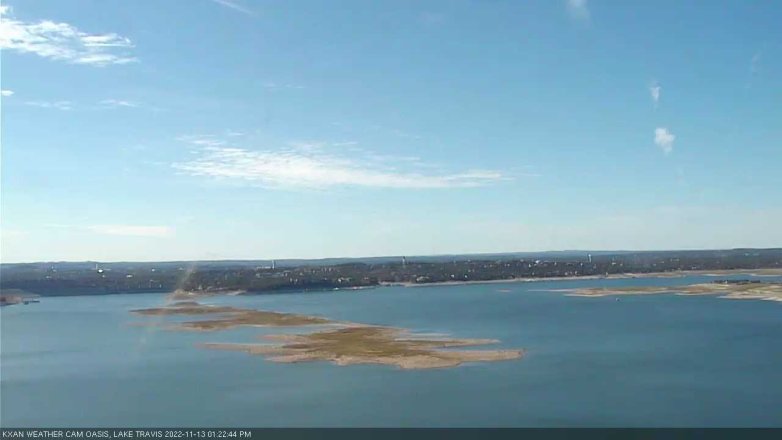 Lake Travis webcam, November 13, 2022 1:25 PM CT