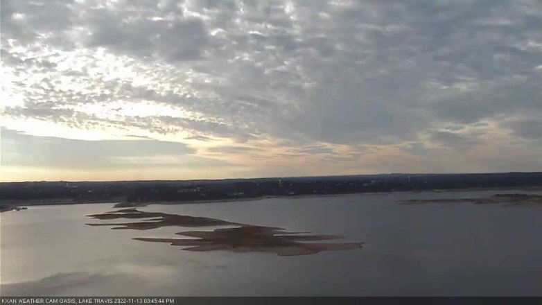Lake Travis webcam, November 13, 2022 3:45 PM CT