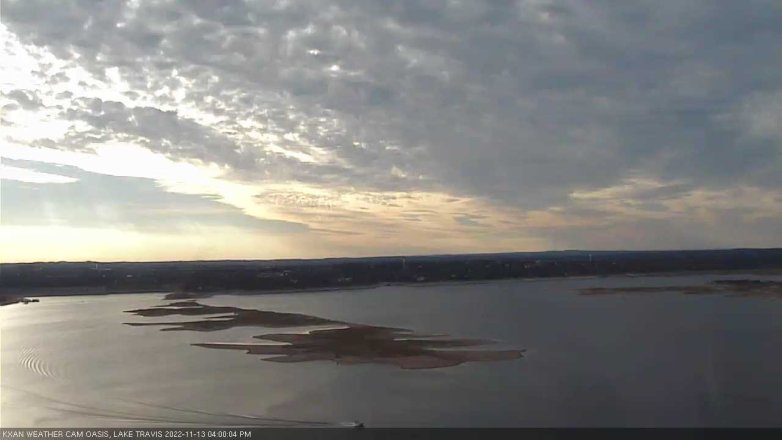 Lake Travis webcam, November 13, 2022 4:00 PM CT