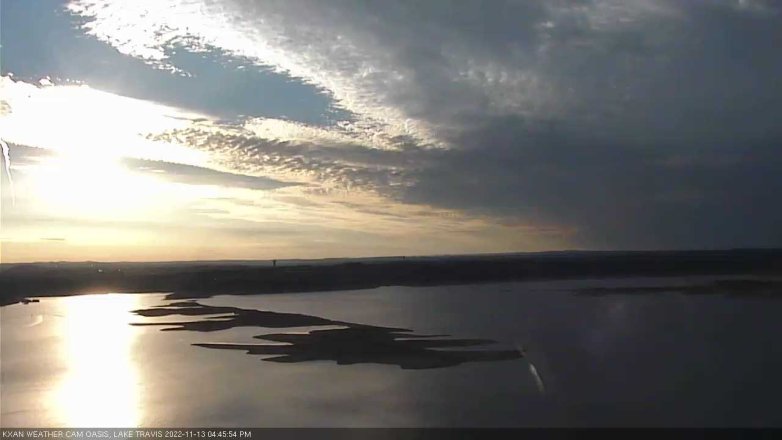 Lake Travis webcam, November 13, 2022 4:45 PM CT