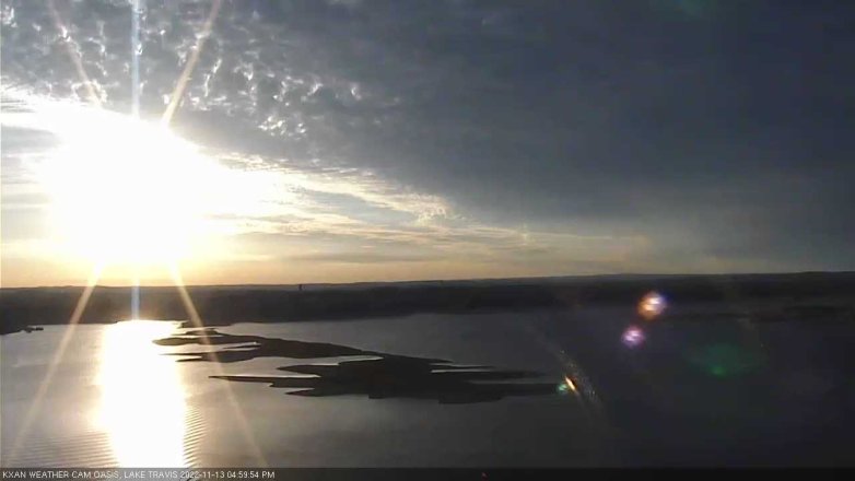 Lake Travis webcam, November 13, 2022 5:00 PM CT