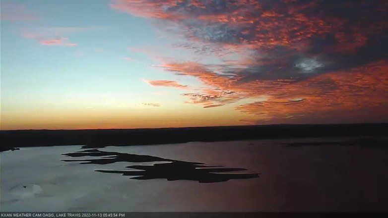 Lake Travis webcam, November 13, 2022 5:45 PM CT