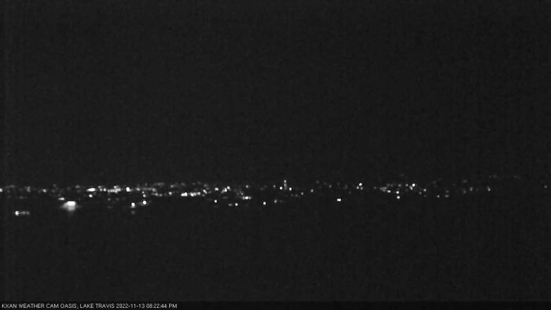 Lake Travis webcam, November 13, 2022 8:25 PM CT