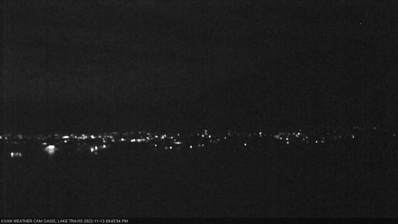 Lake Travis webcam, November 13, 2022 9:45 PM CT