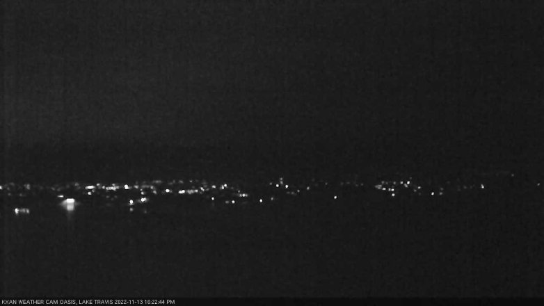 Lake Travis webcam, November 13, 2022 10:25 PM CT
