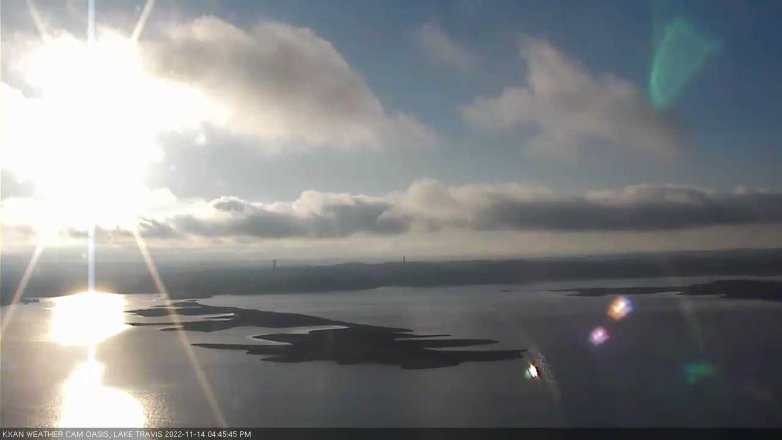 Lake Travis webcam, November 14, 2022 4:45 PM CT