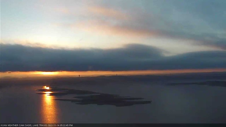 Lake Travis webcam, November 14, 2022 5:25 PM CT