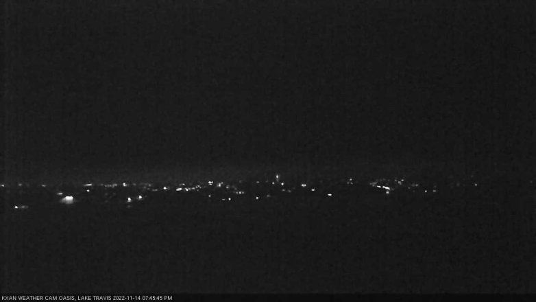 Lake Travis webcam, November 14, 2022 7:45 PM CT