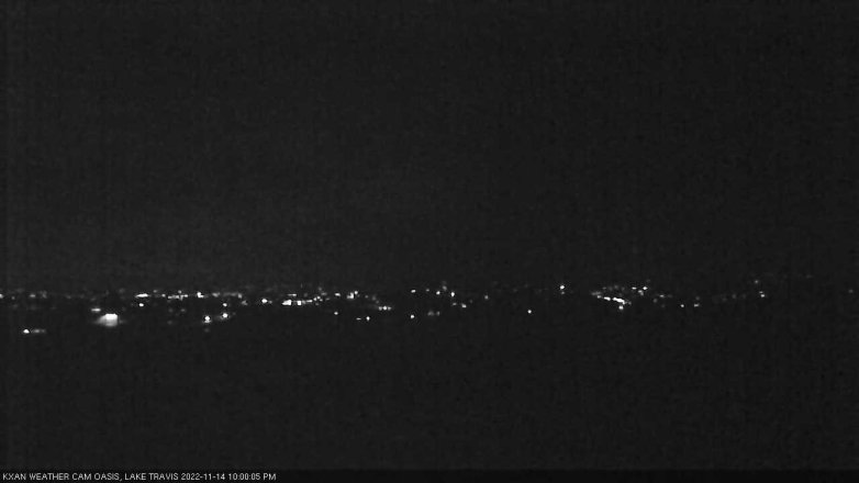 Lake Travis webcam, November 14, 2022 10:00 PM CT