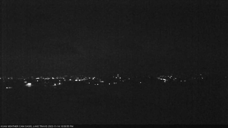 Lake Travis webcam, November 14, 2022 11:00 PM CT