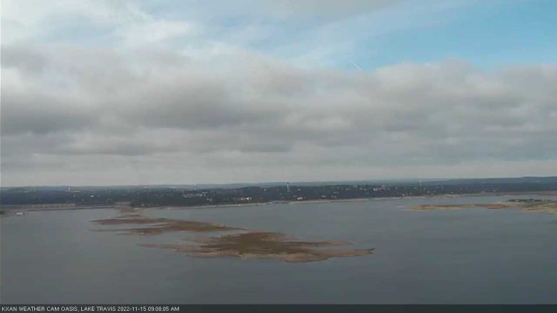 Lake Travis webcam, November 15, 2022 9:00 AM CT