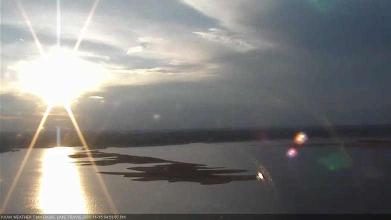 Lake Travis webcam, November 15, 2022 5:00 PM CT