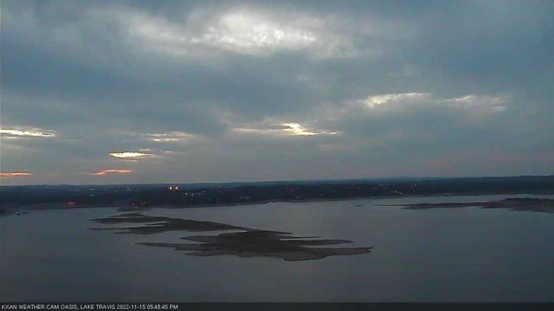 Lake Travis webcam, November 15, 2022 5:45 PM CT