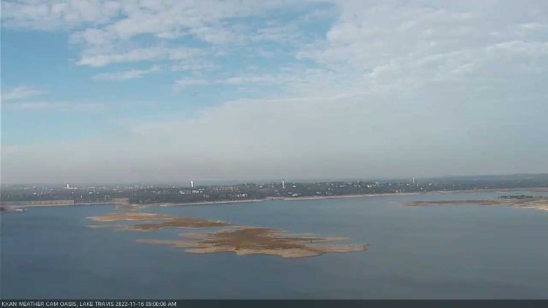 Lake Travis webcam, November 16, 2022 9:00 AM CT