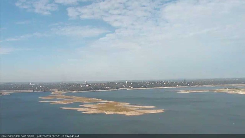 Lake Travis webcam, November 16, 2022 9:45 AM CT