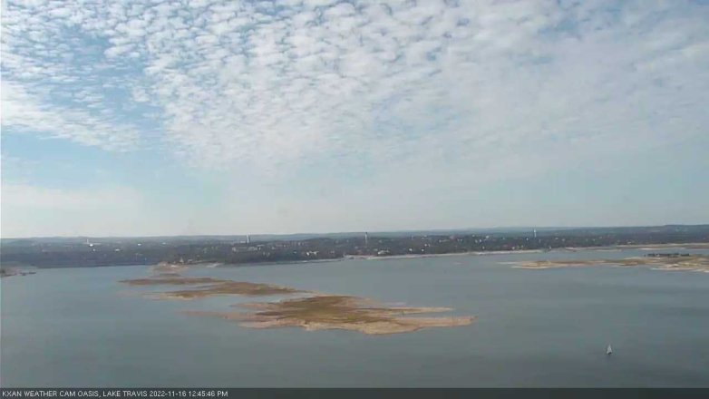Lake Travis webcam, November 16, 2022 12:45 PM CT