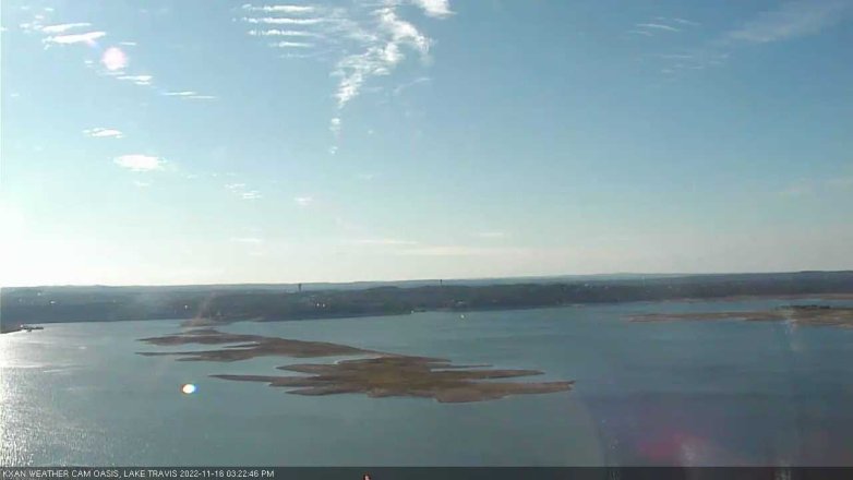 Lake Travis webcam, November 16, 2022 3:25 PM CT