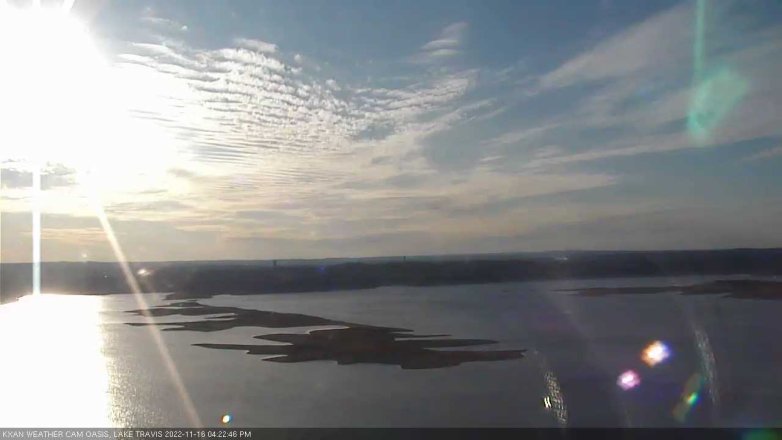 Lake Travis webcam, November 16, 2022 4:25 PM CT