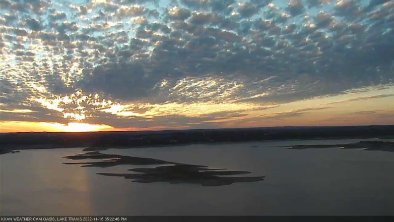 Lake Travis webcam, November 16, 2022 5:25 PM CT