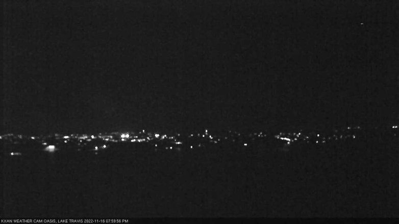 Lake Travis webcam, November 16, 2022 8:00 PM CT