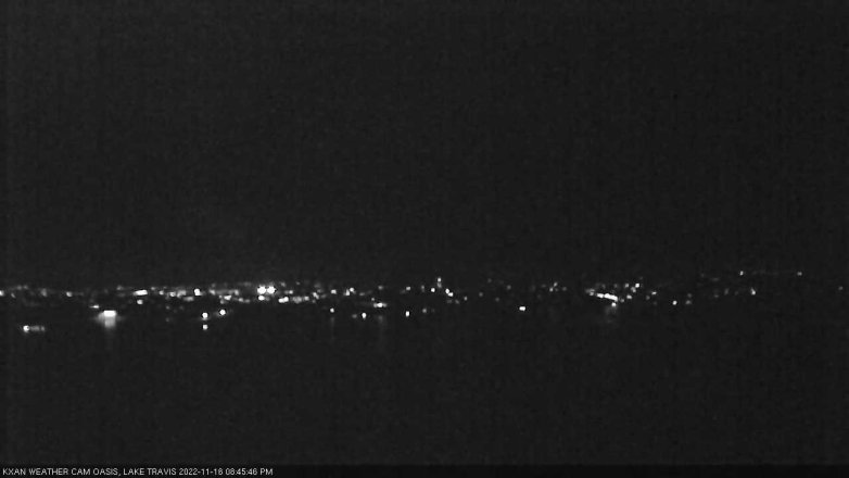 Lake Travis webcam, November 16, 2022 8:45 PM CT
