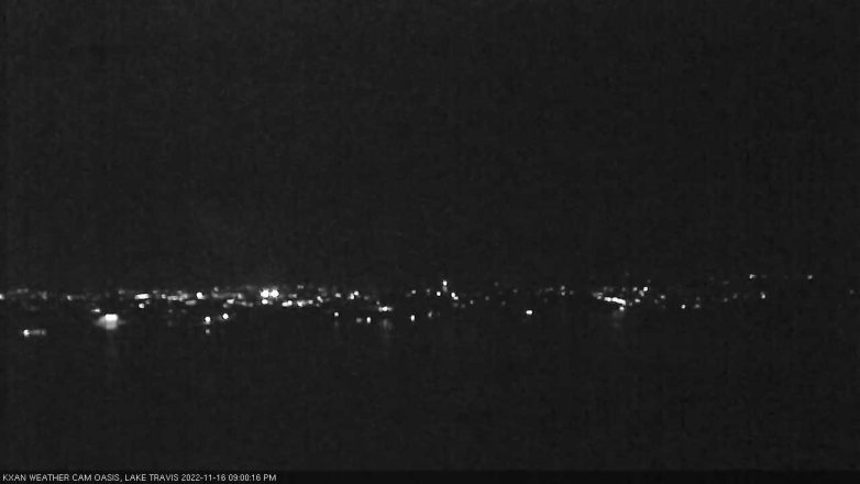 Lake Travis webcam, November 16, 2022 9:00 PM CT