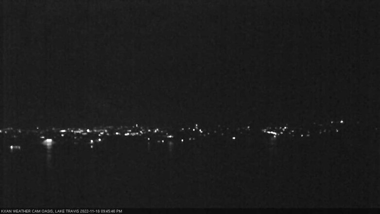 Lake Travis webcam, November 16, 2022 9:45 PM CT