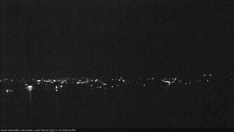 Lake Travis webcam, November 16, 2022 10:00 PM CT
