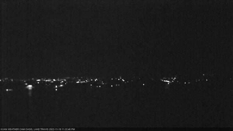 Lake Travis webcam, November 16, 2022 11:25 PM CT