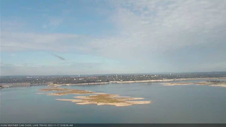 Lake Travis webcam, November 17, 2022 10:00 AM CT