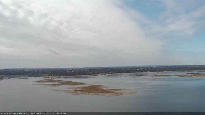 Lake Travis webcam, November 17, 2022 12:00 PM CT