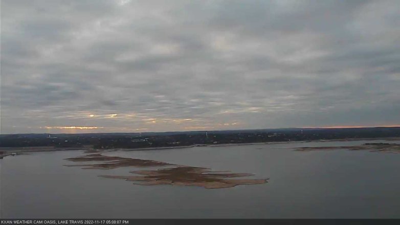 Lake Travis webcam, November 17, 2022 5:00 PM CT